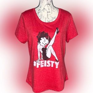 Betty Boop Scoop Neck Tee *Fiesty* NWT